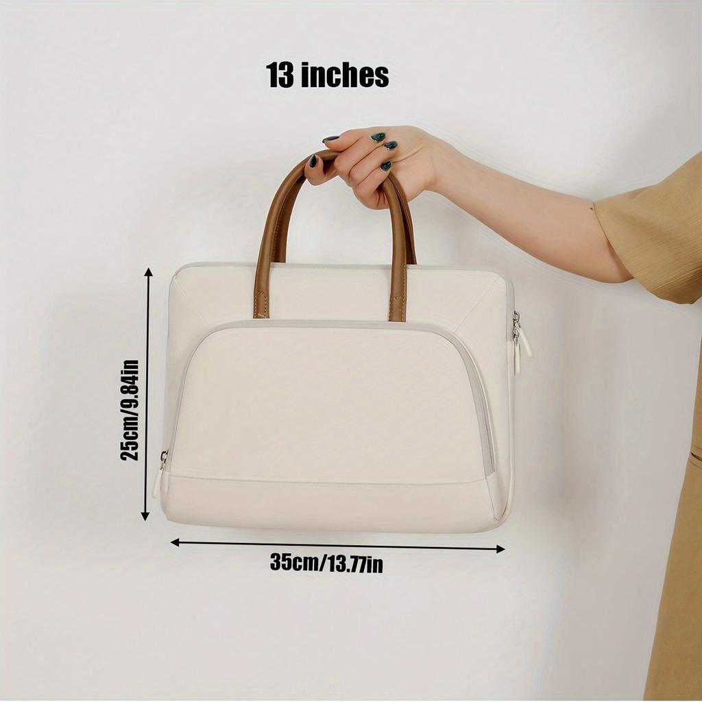 1pc Shoulder Portable Laptop Bag, Conference Portable Briefcase