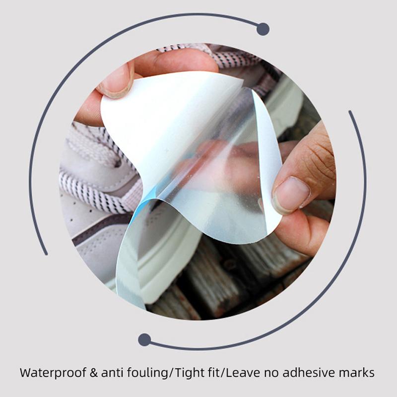Toe Cap Anti-Moisture Protective Film Rainy Day Toe Cap Protective Waterproof Film Disposable Shoe Protector Stickers Invisible Shoe Protectors