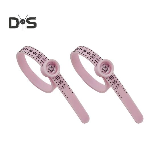 2 szt. Rozmiary pierścionków ze szkłem powiększającym do wygodnego odczytu Dokładna skala 1-17 Pasek do pomiaru pierścionków Wielokrotnego użytku amerykański wskaźnik rozmiaru palca Rozmiar biżuterii
