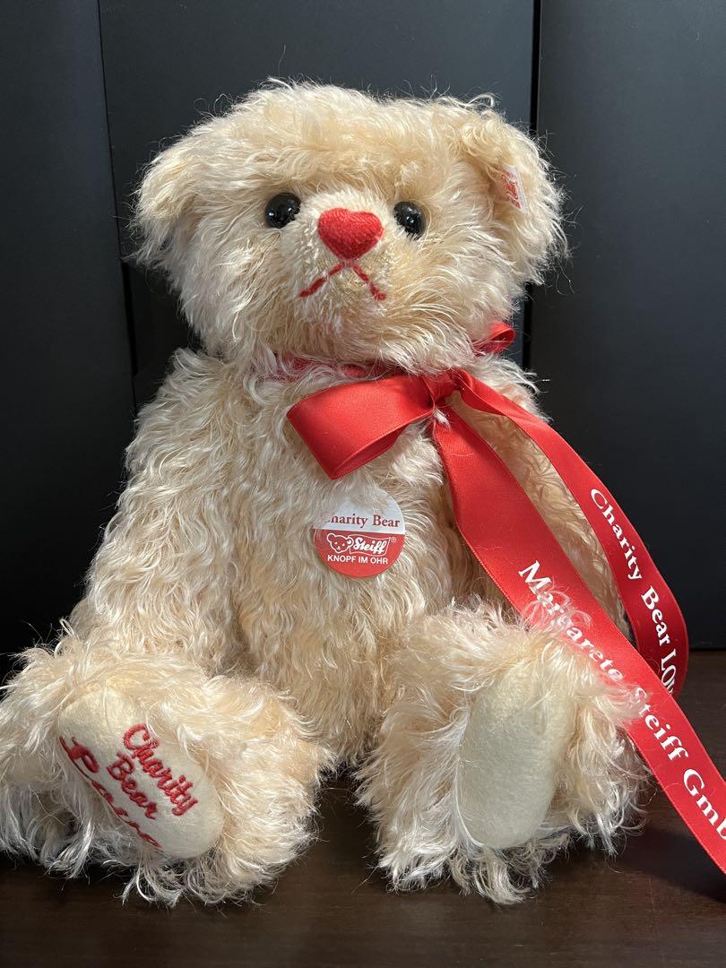 

[USED] Steiff 2002 Charity Love Teddy Bear, Limited to 1500 in Japan