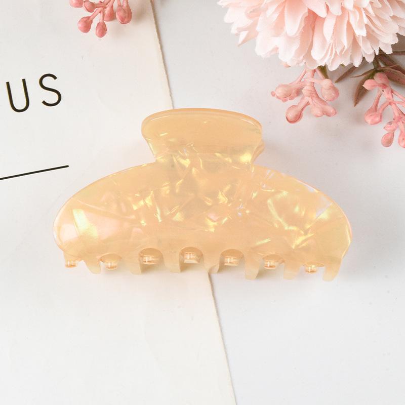 Elegant Multi-Color Acetate Hair Clip - Jelly Shark Grip for Women