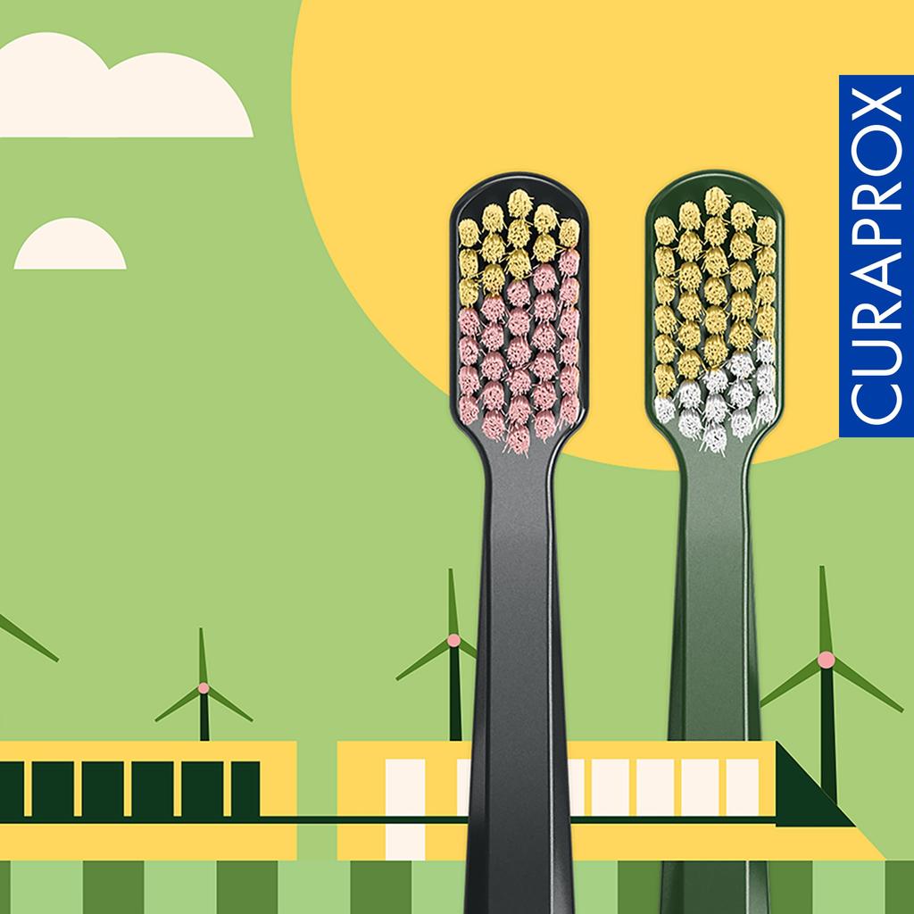Curaprox CS5460 Toothbrush, Recycled v2, Set of 2