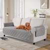 1/2/3/4 Seater Pets Kids Sofa Cover Mat Anti Cat Scratches Armchair Cover Non-Slip Anti-Dust Plaid Sofa Slipcovers Protectors