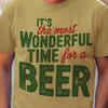 It’s the Most Wonderful Time for a Beer Comfort Colors Shirt, Funny Holiday Gift for Beer Lovers, Unisex Garment-Dyed T-shirt Gift for a Bro
