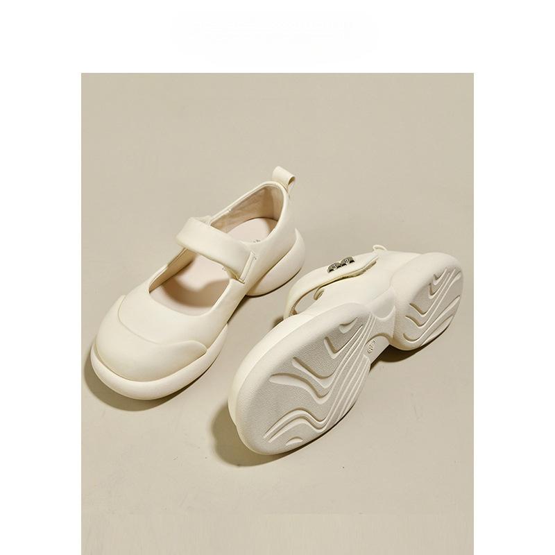 Mary Jane shoes women's 2025 new spring and summer sandals platform-soled small leather shoes Velcro not tired feet women's shoes soft-soled single s