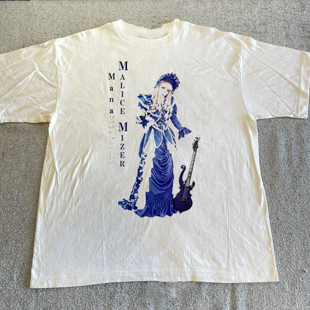 

Редкая футболка с коротким рукавом унисекс группы MALICE MIZER и гитарой L