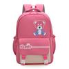 Fresh solid color backpack, casual and simple for junior high school students, light for class, large-capacity backpack.