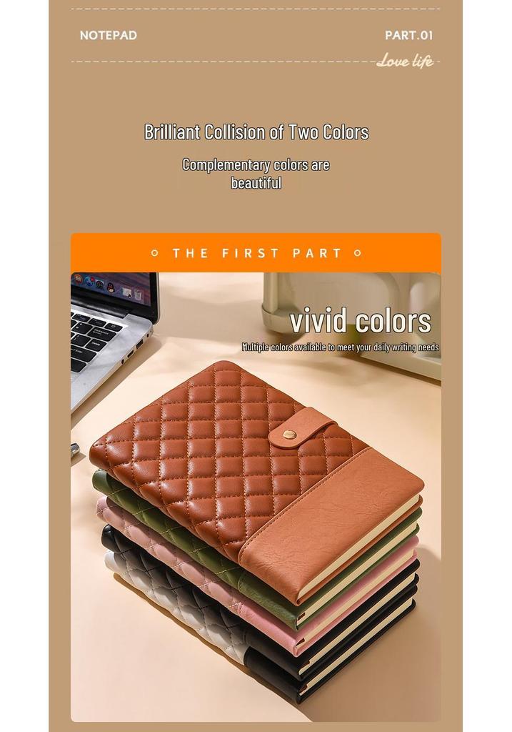 Premium A5 Soft Leather Planner for Business Meetings