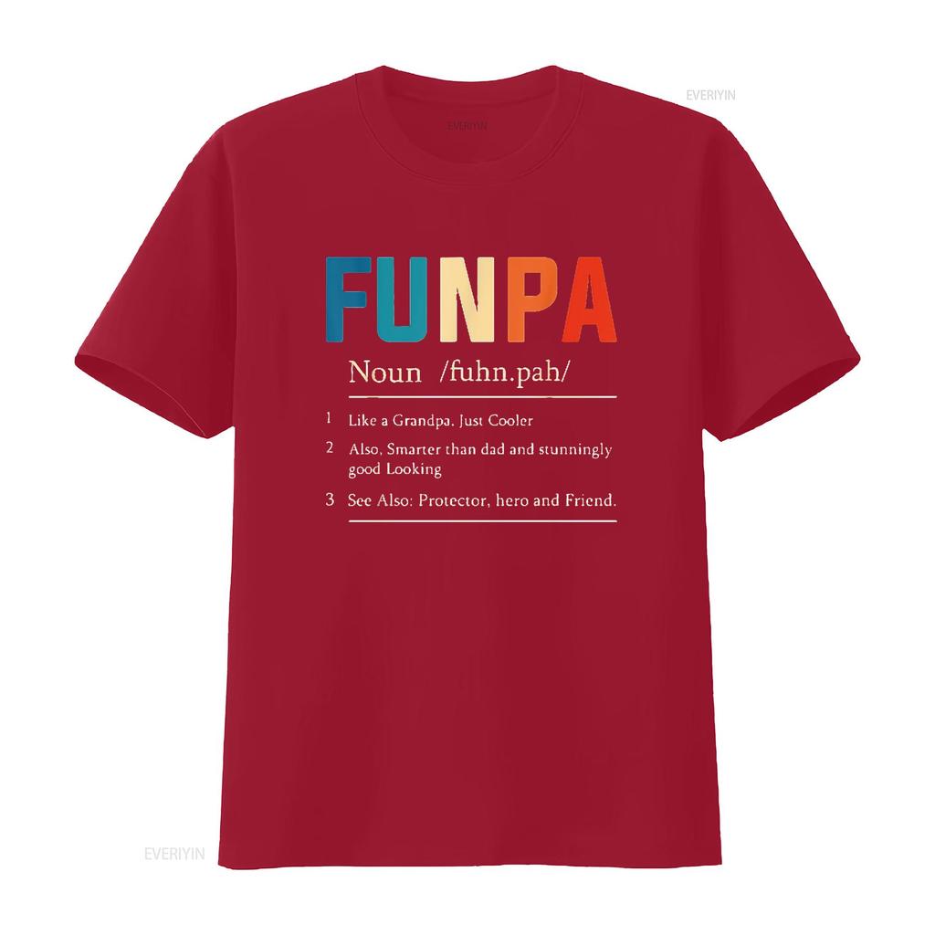 Cool Fun Funpa Grandpa Novelty T Shirt Designs Womens Black L vintage Washed Soft Stretched Stylish homme Top For Everyday Wear