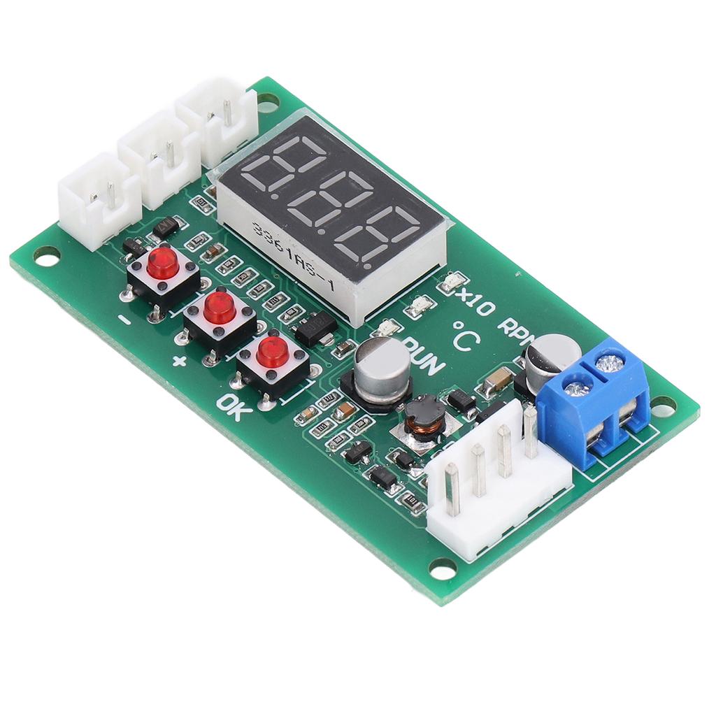 Fan Temperature Control Governor Digital 4 Wire PWM Temp Module Support for EBM EC 5A DC12?48V