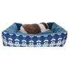 LOGOS Indy Pet Bed | Indy Print Pet Supplies, Bedding, Dog Supplies, Cat Supplies, Bed, Cushion (Navy, Large)