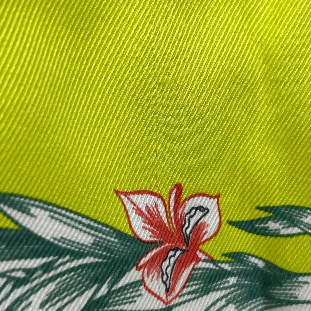 Used Hermes HERMES Carre 70 H.d'Origny Scarf "Les Fleurs De l'Oranger" Silk Green White Multicolor Women's [Used]