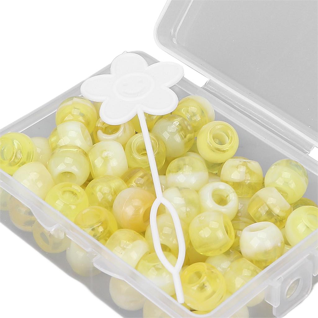 74pcs Hair Braiding Beads Hair Coil Dreadlocks Beads for   Hair Decoration Accessories