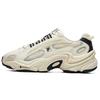 Pantera Fabric Synthetic Leather Round Toe Lace-Up Low-Top Casual Shoes Men Sneaker Foam-White T12M121104FWG