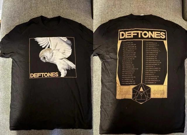 Deftones Band Tour 2011 2 Side Diamond Eyes Black Unisex T shirt Unisex T-Shirt S