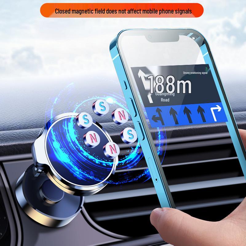 360° drehbarer magnetischer Metall-Handyhalter für das Auto