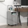 VidaXL Side Cabinet On Wheels Sonoma Grey 33x38x60 Cm815853