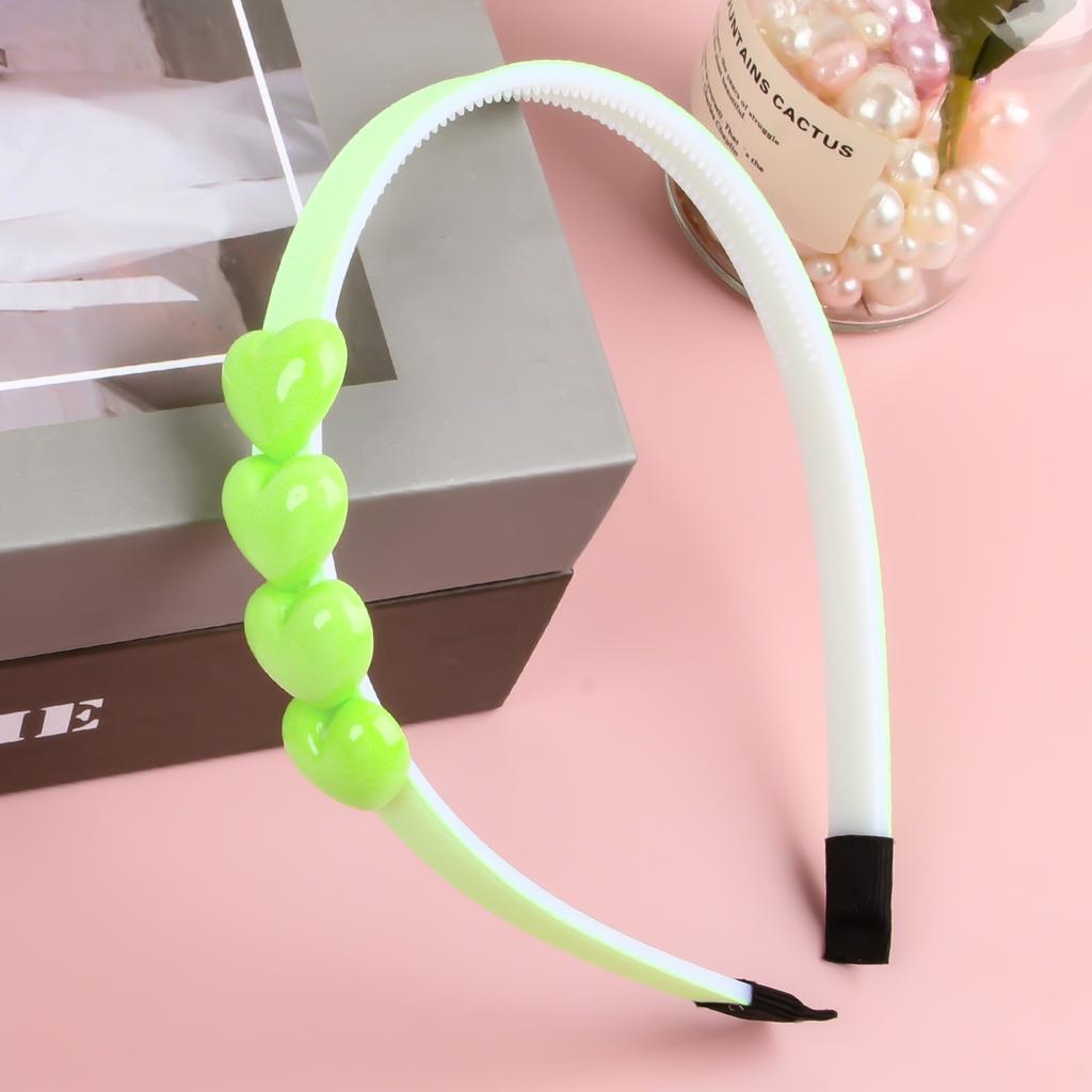 1 Stück Niedliche Herz-Stirnbänder für Mädchen Bonbonfarbene Herzförmige Haarbänder Zähne-Stirnband Kinder Kinder Party Schule Haarschmuck