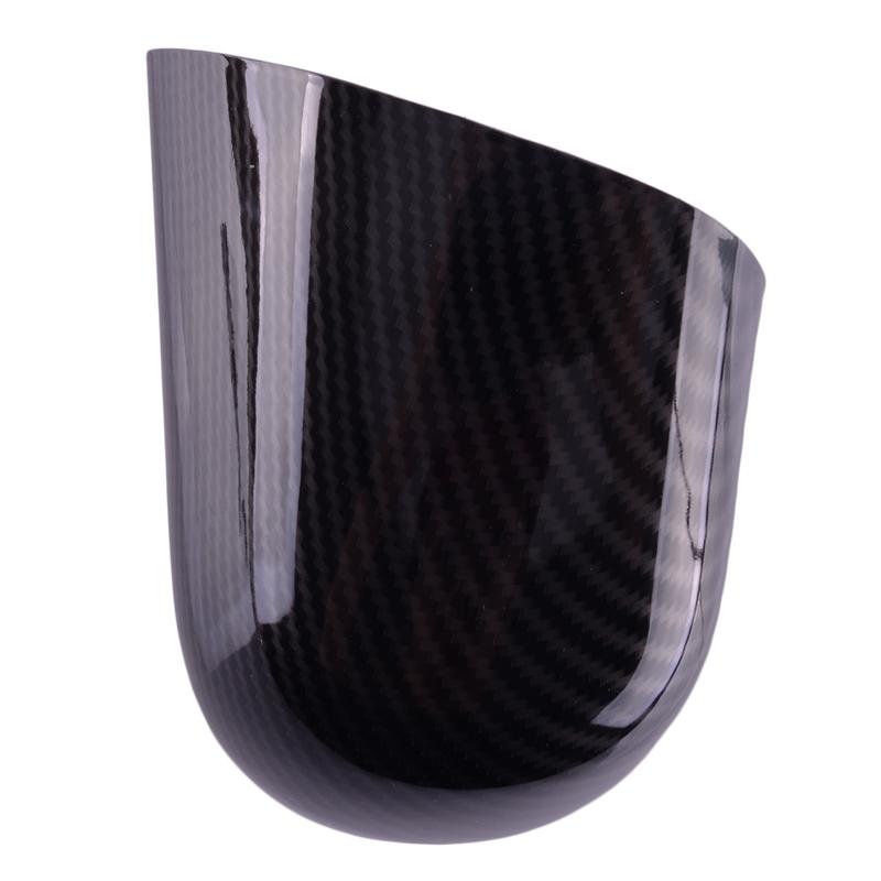 1 Pair Car Side Rearview Mirror Base Cover Trim Fit for Jeep Wrangler JL JT Gladiator 2018- Black Carbon Fiber Style ABS