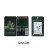 Sketch Pencil Set Charcoal Drawing Pencils Matte 2B Graphite Pencils for Beginners Artists 10/12/19/27 Pcs In Tin Box