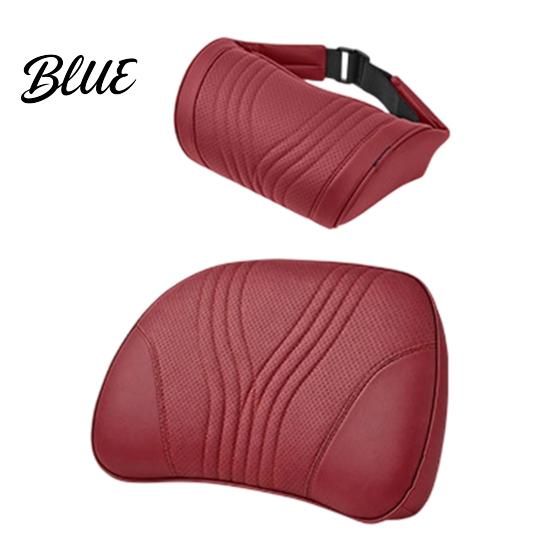 Ergonomic Neck Rest Car Headrest Pillow for Support, Memory Foam with Universal Adjustable Strap, Lumbar Support Cushion Auto Truck SUV Strap Pad
