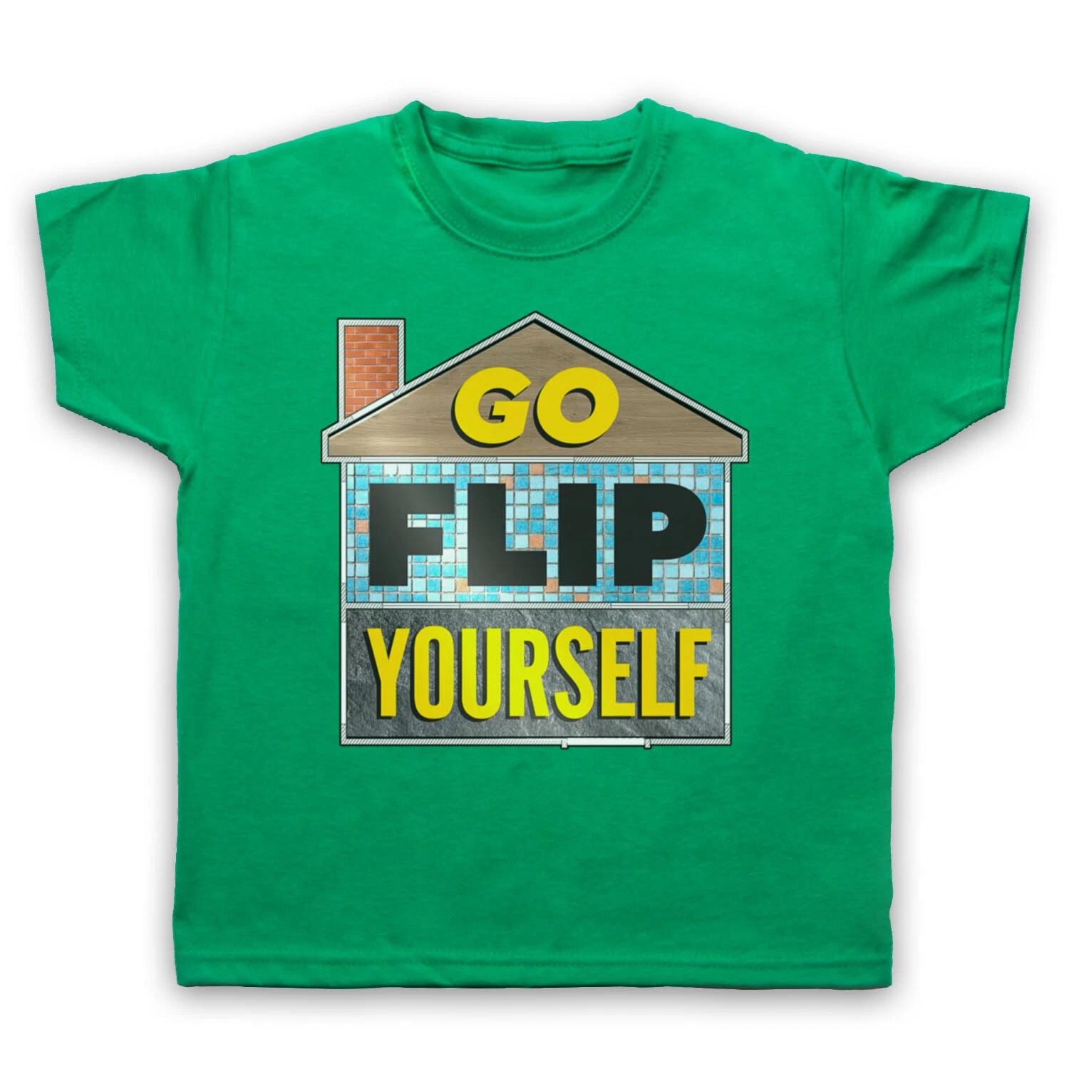 WHAT WE DO IN THE SHADOWS GO FLIP YOURSELF LOGO PARODY KIDS CHILDS T-shirt 150