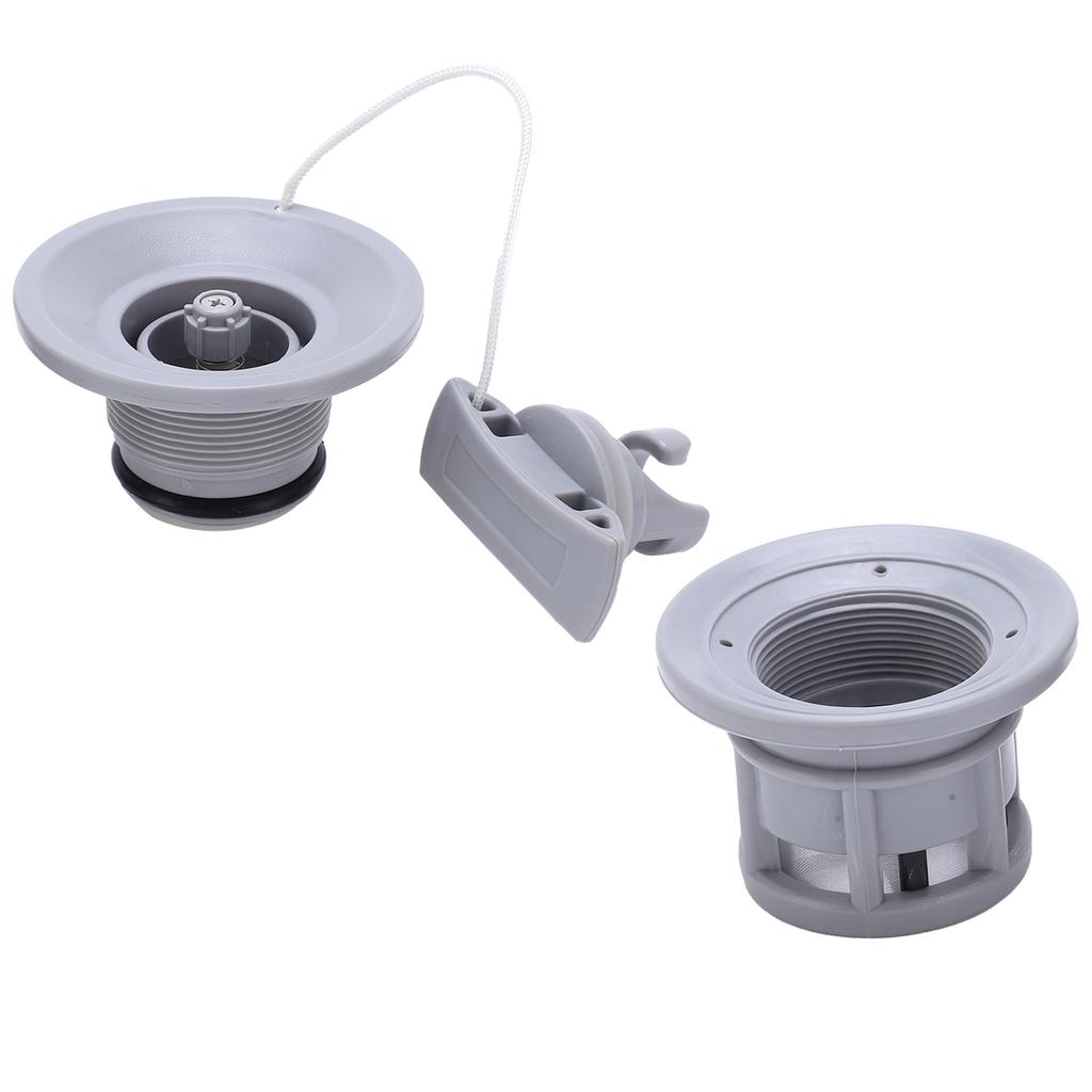 Boot Luftventil Leichtes Gasventil Ersatz für Schlauchboot Kajakfahren Gummiboote Grau