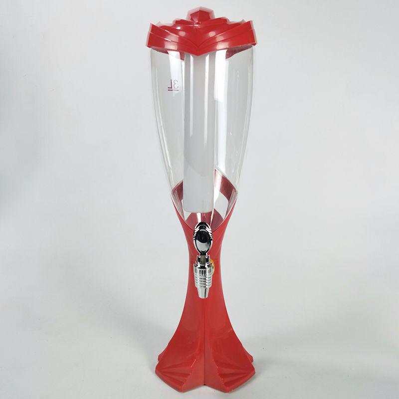 LED Beer Tower: Luminous Barware Dispenser for Craft Beer and Cocktails
