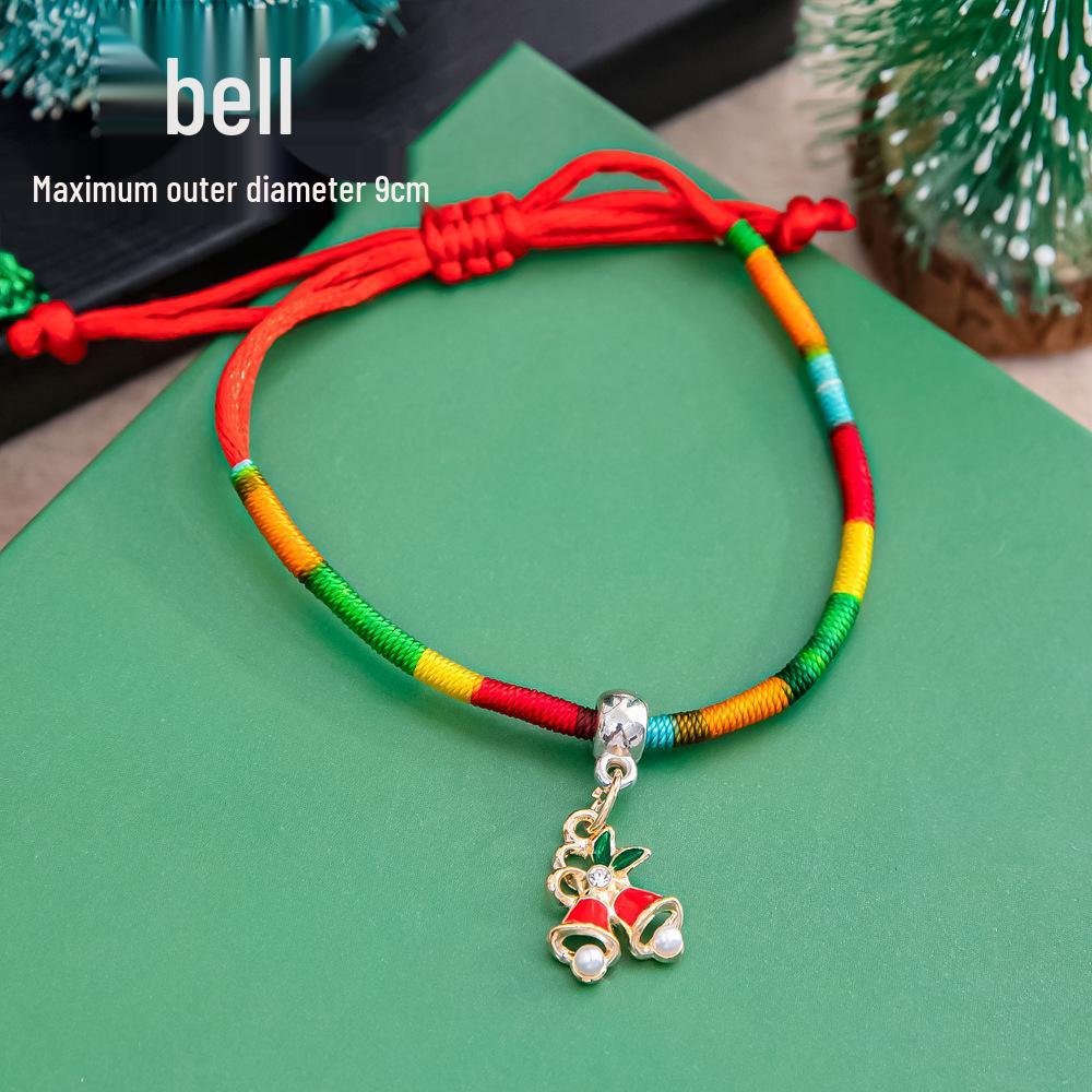 Adjustable Colorful Christmas Bracelet for Kids - Cute, Woven Holiday Gift