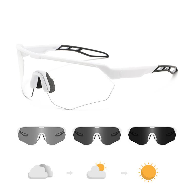 Wow Customized Cycling Glasses With Color Changing Light European American Outdoor Sports Protective Running Marathon Goggles