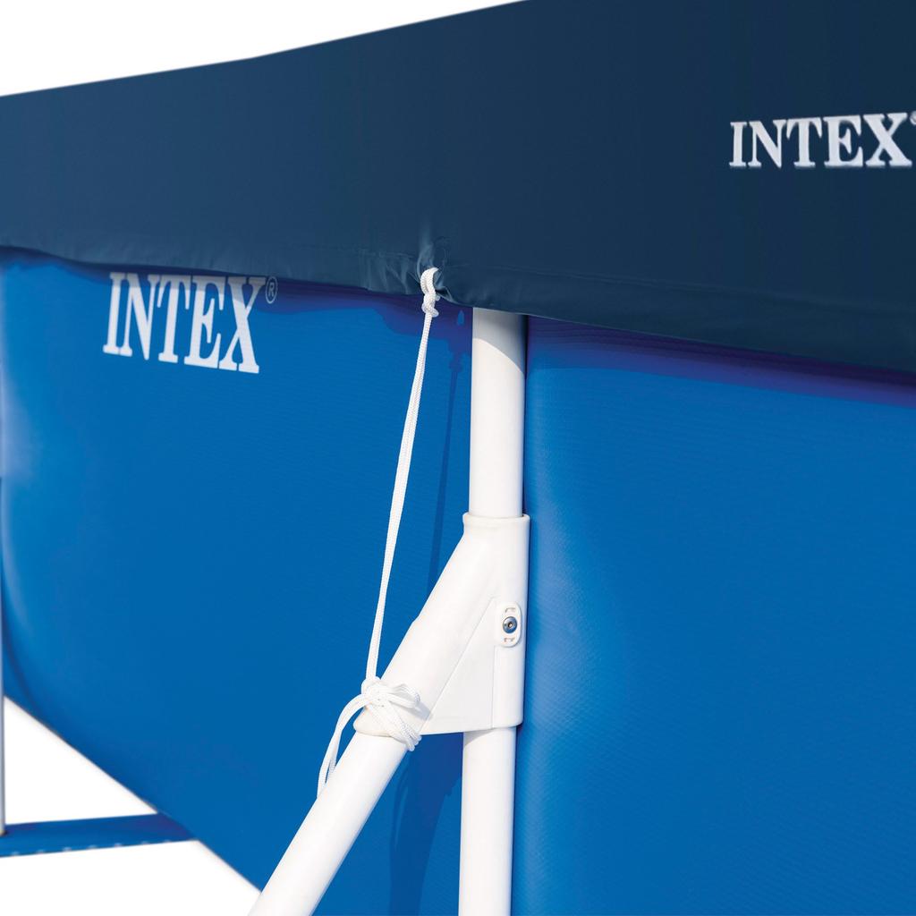 INTEX Rectangular Frame Pool Cover 28039 (for 450 X 220 Cm Pools) Rectangular, Debris Repellent, Water Stain Prevention, 4.5m Size