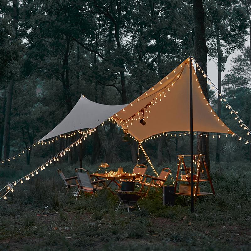 LED Solar-Powered Crystal Ball Fairy String Lights for Outdoor Christmas Decor