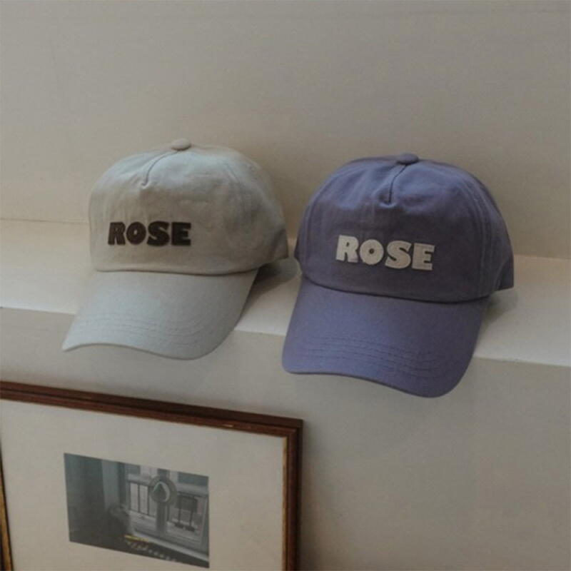 Women s Rose Color Block Ball Cap Campus Spring Hat Purple