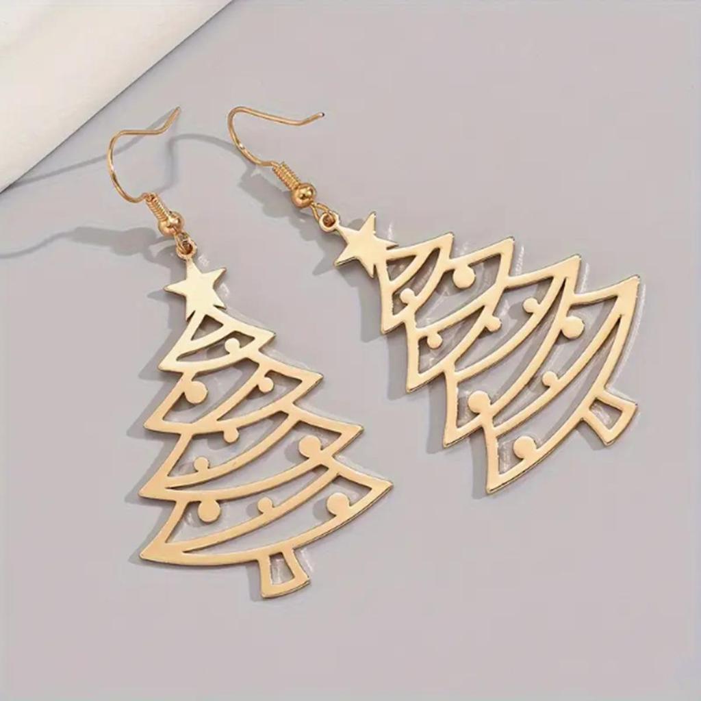 Europäische & Amerikanische Mode Weihnachtsbaum Ohrstecker für Damen