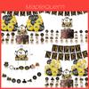 2022 Happy New Year Party Supplies Decorations Elegant Gold Balloon Set And Banner