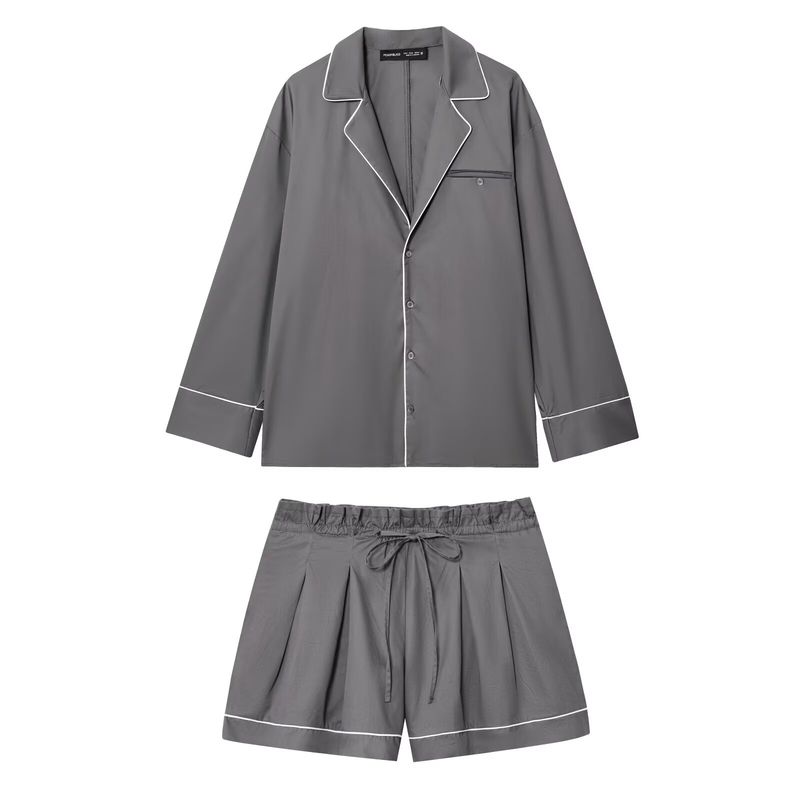 Araltay New Arrival Fashion Style Women's Clothing Fashion Trim Poplin Shirt Shorts 50631196 1255535