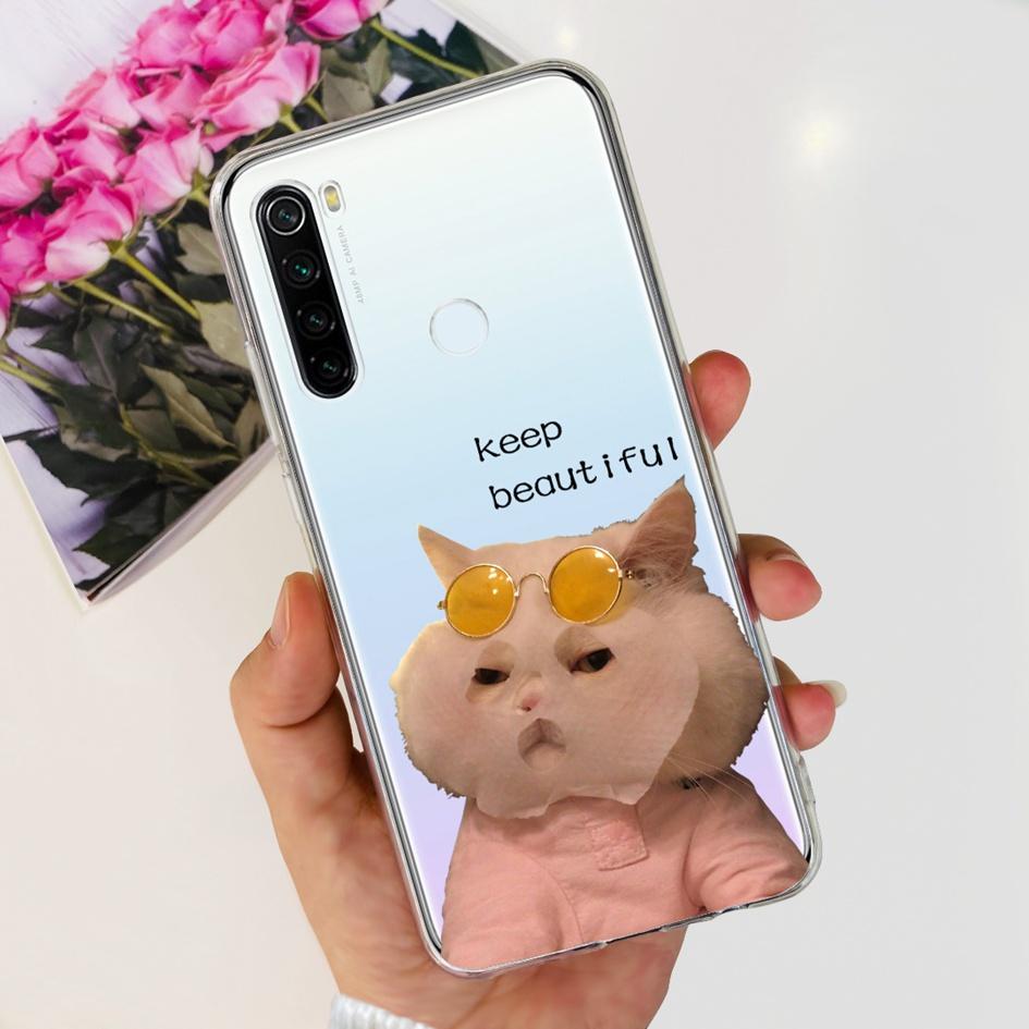 For Xiaomi Redmi Note 8 Case Cute Cartoon Soft Silicone Phone Cases For Xiaomi Redmi Note 8T 8 t Cover On Redmi Note8 Back Coque