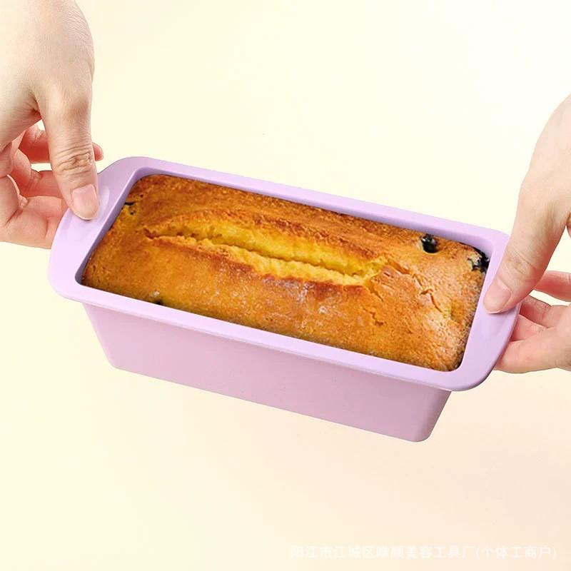 Silicone Loaf Pan Rectangle Bread Mold Baking Tool Home Kitchen Commercial Use