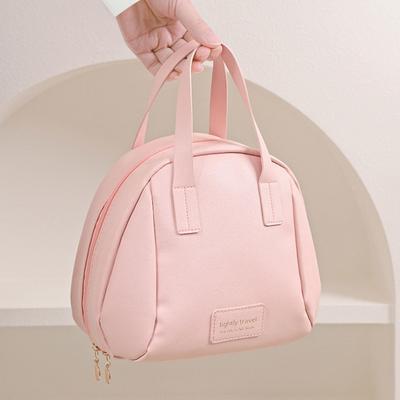Yousheng Travel Cosmetic Storage Bag Portable Multi-compartment Makeup Bag Waterproof Faux Leather Storage Pouch for Toiletries Cosmetics