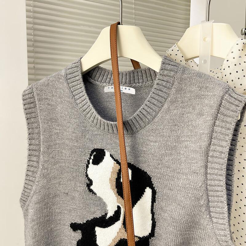 

TonLion Women s Abstract Pattern Pullover Knit Vest M