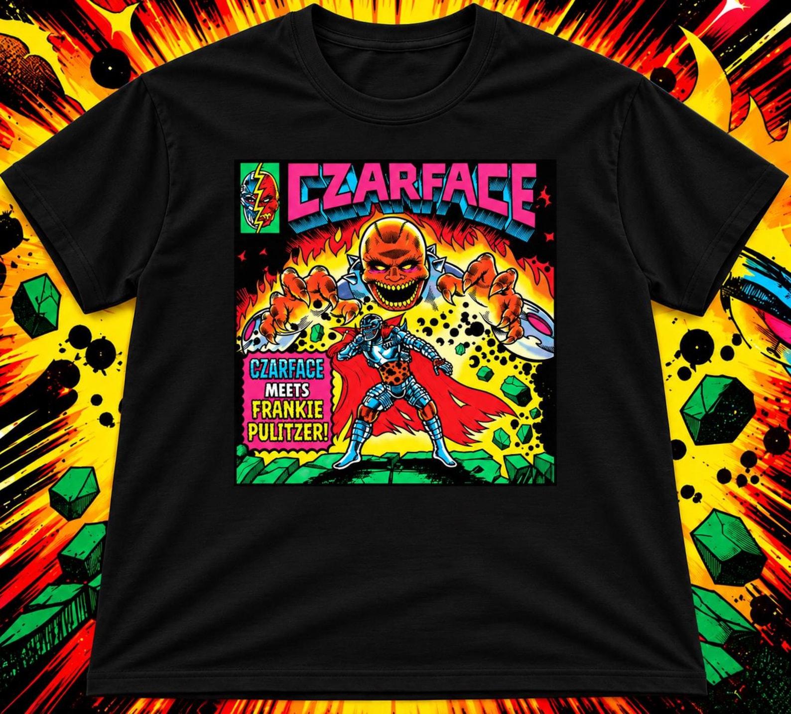 CZARFACE trifft Frankie Pulitzer T-Shirt, Tom Hardy Rap T-Shirt, Inspectah Deck Underground Hip Hop Grafik T-Shirt S red