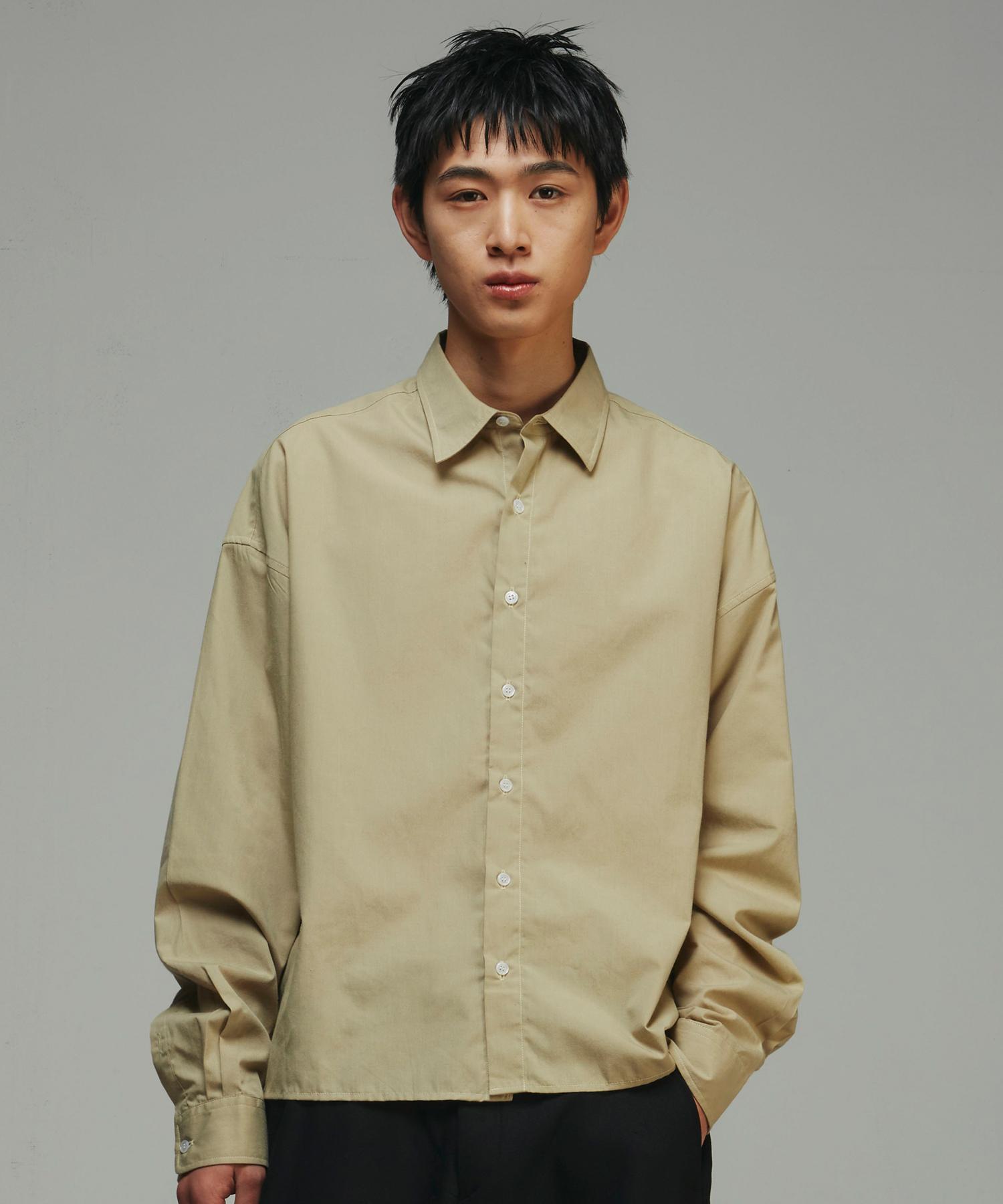 Signature Crop Shirt [Beige] Beige/L