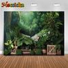 Fundal de perete cu frunze verzi pentru fotografie, plante cu iarbă naturală, fundal de Paște, primăvară, decor de nuntă, aniversare, studio foto pentru bebeluși