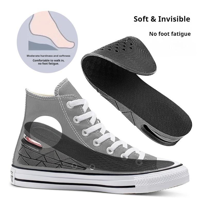 1Pair/2Pairs Adjustable Elevator Insoles, Air Cushion Height Increase Inserts, Soft Breathable Lift Pads for Leather & Sneakers