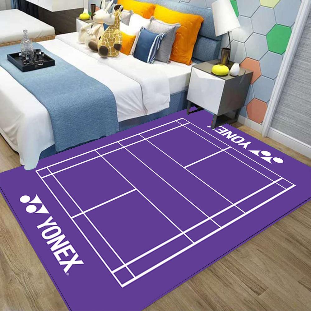 1pcs Multi-color Badminton Sports Carpet Bedside Nonslip Rug Living Room Decor Lounge Sofa Area Rug Sports Lover Kid's Gift