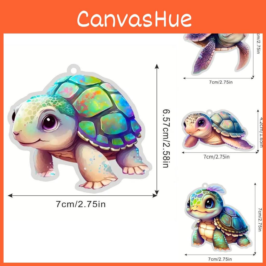 Vibrant Acrylic Auto Hanging Ornament Chic Cartoon Design For Home And Car Decor