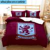 Set Biancheria da Letto Stampato Aston Villa Football Club 3 Pezzi Copripiumino Chiusura Include 1 Copripiumino e 2 Federe Set Biancheria da Letto Arredamento Casa Regali