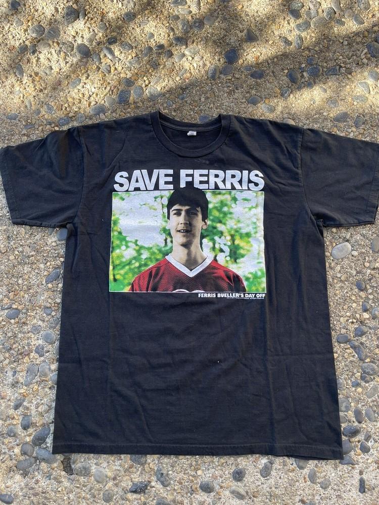 Save Ferris Buellers Day Off Graphic Short Sleeve  Black Mens XL Unisex T-Shirt XXXL