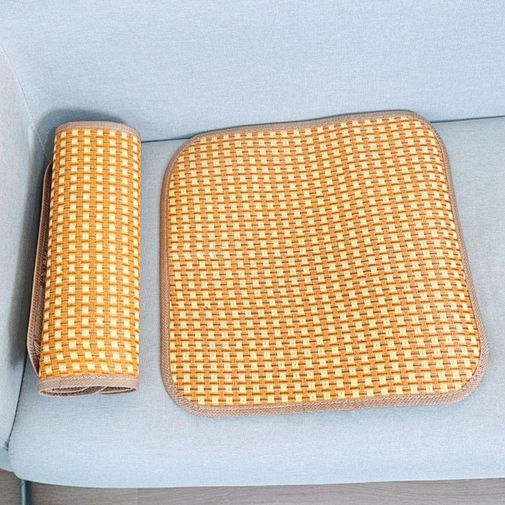 Gifts Breathable Summer Cooling Seat Cushion Thickening Non-slip Cool Mat Car Seat Cushion Cooling Bamboo Chair Seat Mat