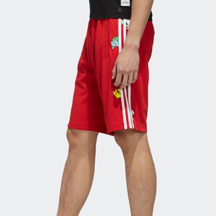 Adidas Neo X Pokémon Pikachu Print Shorts Men Bottoms Light-Crimson FM0323